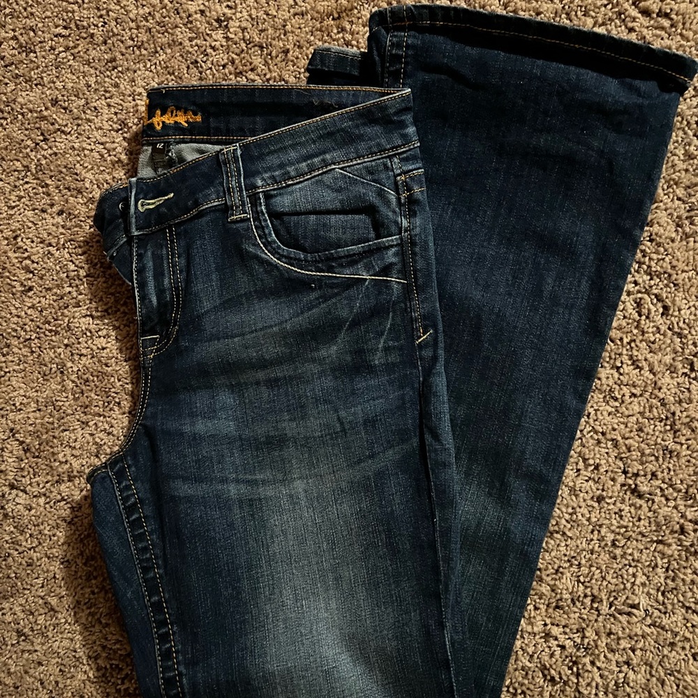 KUT style Natalie high rise boot cut jeans size 12 great condition